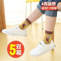 Bé trai vớ cotton mùa thu và mùa đông trẻ em mùa xuân và mùa thu bé trai lớn bé trai bé gái sinh viên cotton vớ Hàn Quốc - Vớ quần tất cho bé gái