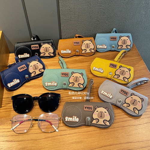 卡通近视眼镜墨镜保护套便携