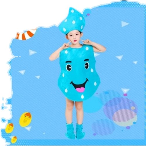 儿童道具表演出服装星星月亮云朵雨滴火苗服舞台剧节目服饰