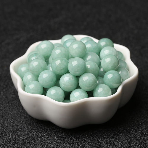 翡翠玉髓散珠手工编织圆珠手链