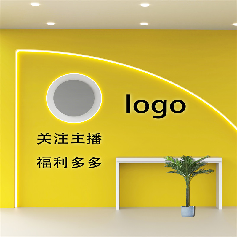高级彩色背景墙布网红抖音同款简约风装饰布置直播间3D立体背景布
