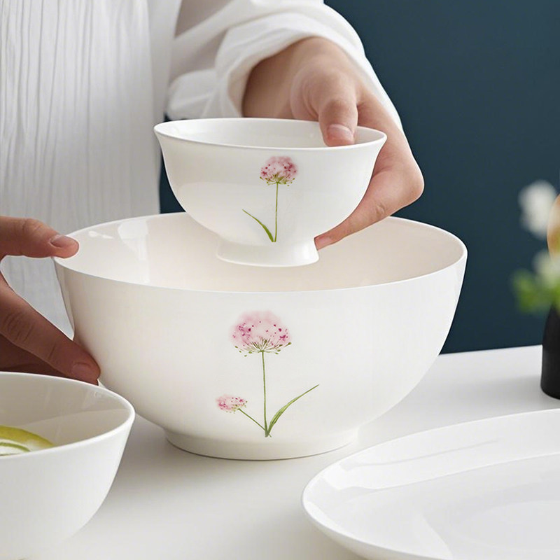 骨瓷米饭碗面碗蒸蛋微波炉可用大号汤碗家用碗单品,餐饮具,碗,淘宝优惠券,粉丝福利购,淘宝优惠卷
