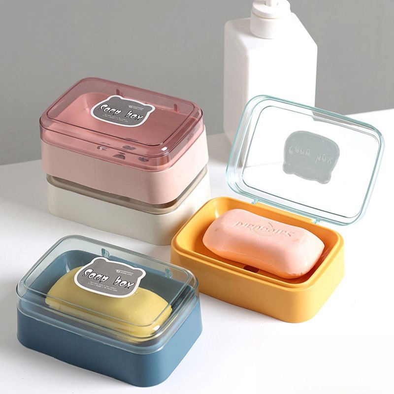 创意翻盖肥皂盒简约透明沥水盒家用宿舍皂盒卫生间香皂盒淘小宝4,家庭/个人清洁工具,皂盒,淘宝优惠券,粉丝福利购,淘宝优惠卷