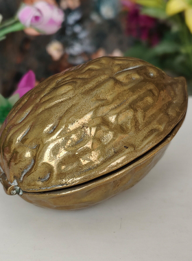 西洋收藏品 英国手工制作铜胡桃夹子 欧式复古铜雕装饰摆件