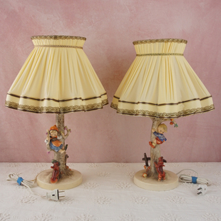 欧式 居家装 德国手工制作喜姆娃娃陶瓷台灯 西洋收藏品 饰灯饰摆件