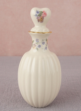 西洋收藏品 美国手工制作陶瓷香水瓶分装瓶 欧式复古居家装饰摆件