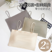 夏季 无痕冰丝u型美背内衣女肩带可外露小吊带裹胸抹胸文胸罩 薄款