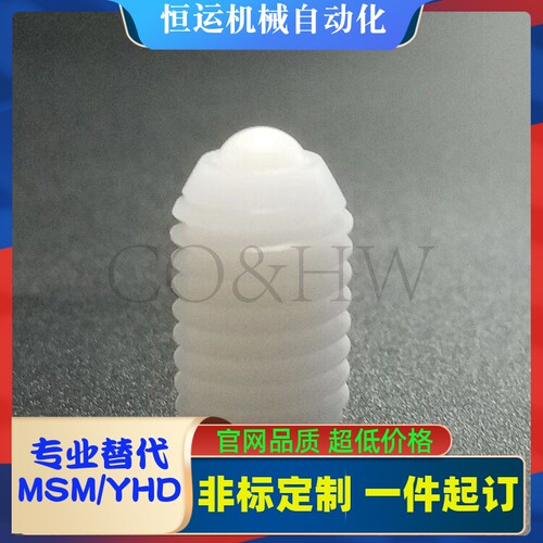 BNZN4/5/6/8/10/12 白色尼龙重载型球头柱塞