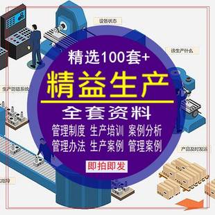 精益生产管理资料公司工厂案例分析制度班组现场改善方案PPT素材