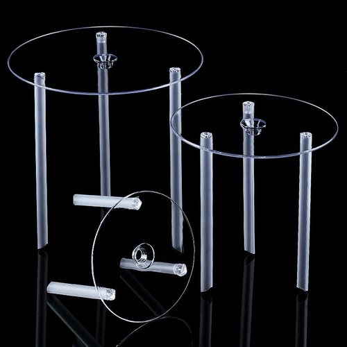 双层蛋糕透明打桩支架吸管垫片悬浮支塑料撑固定器生日甜品台配件