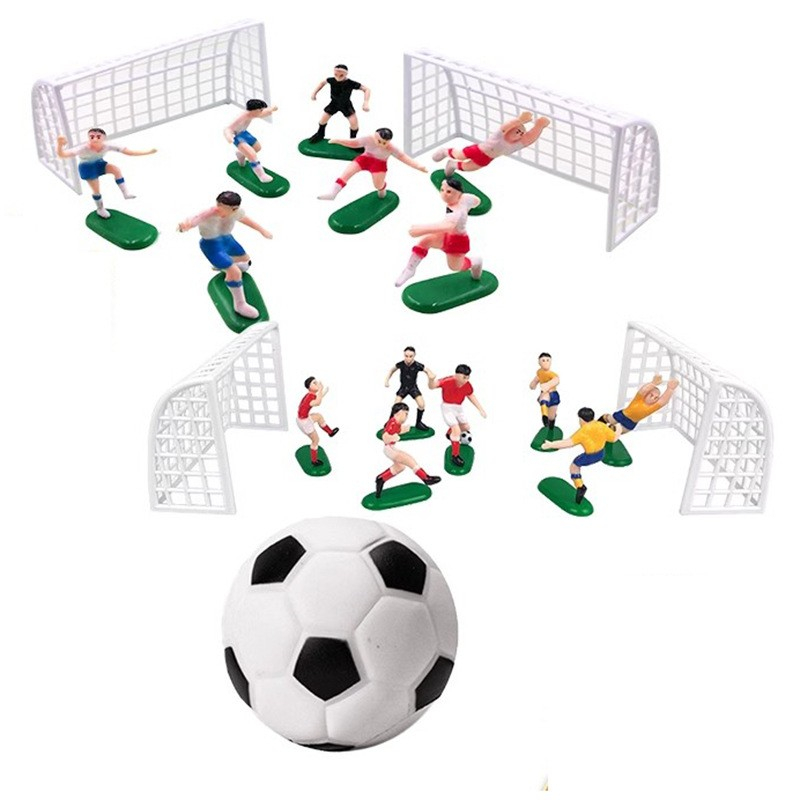 足球蛋糕装饰摆件小男孩儿童踢球
