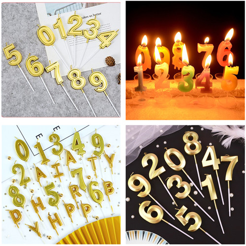 派对用品独立包装数字生日蜡烛