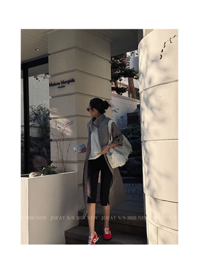 黑色中裤 修身显瘦简约百搭 K1827