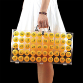 球收纳新品 透明球盒乒乓球号码 球展示盒招投标商业活动亚克力号码