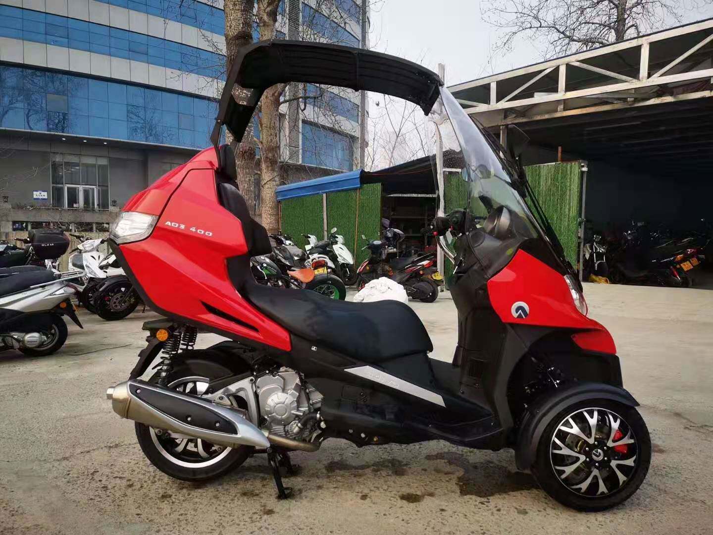 adiva 城市区休闲暖风雨棚倒三轮ad3-400cc  野沙滩摩托车 可上牌