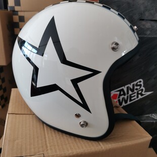 出口库存 哈雷复古头盔小盔体四季轻便窄体电动车摩托车机车半盔