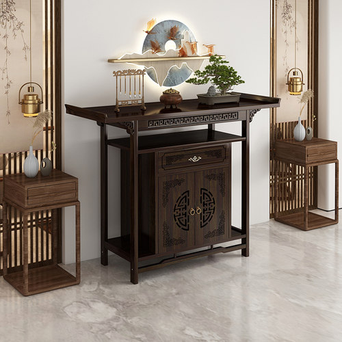 新中式中堂桌供桌八仙桌条案神台香案佛台家用香桌案台佛龛柜神龛