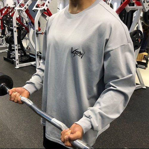 卫衣套头健身圆领男肌肉