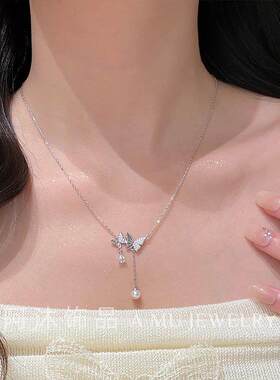 阿沐饰品纯银光影蝴蝶项