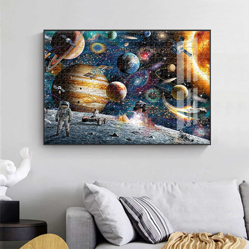 太空旅客1000片拼图成年人减压儿童益智卡通男女孩装饰画礼物玩具