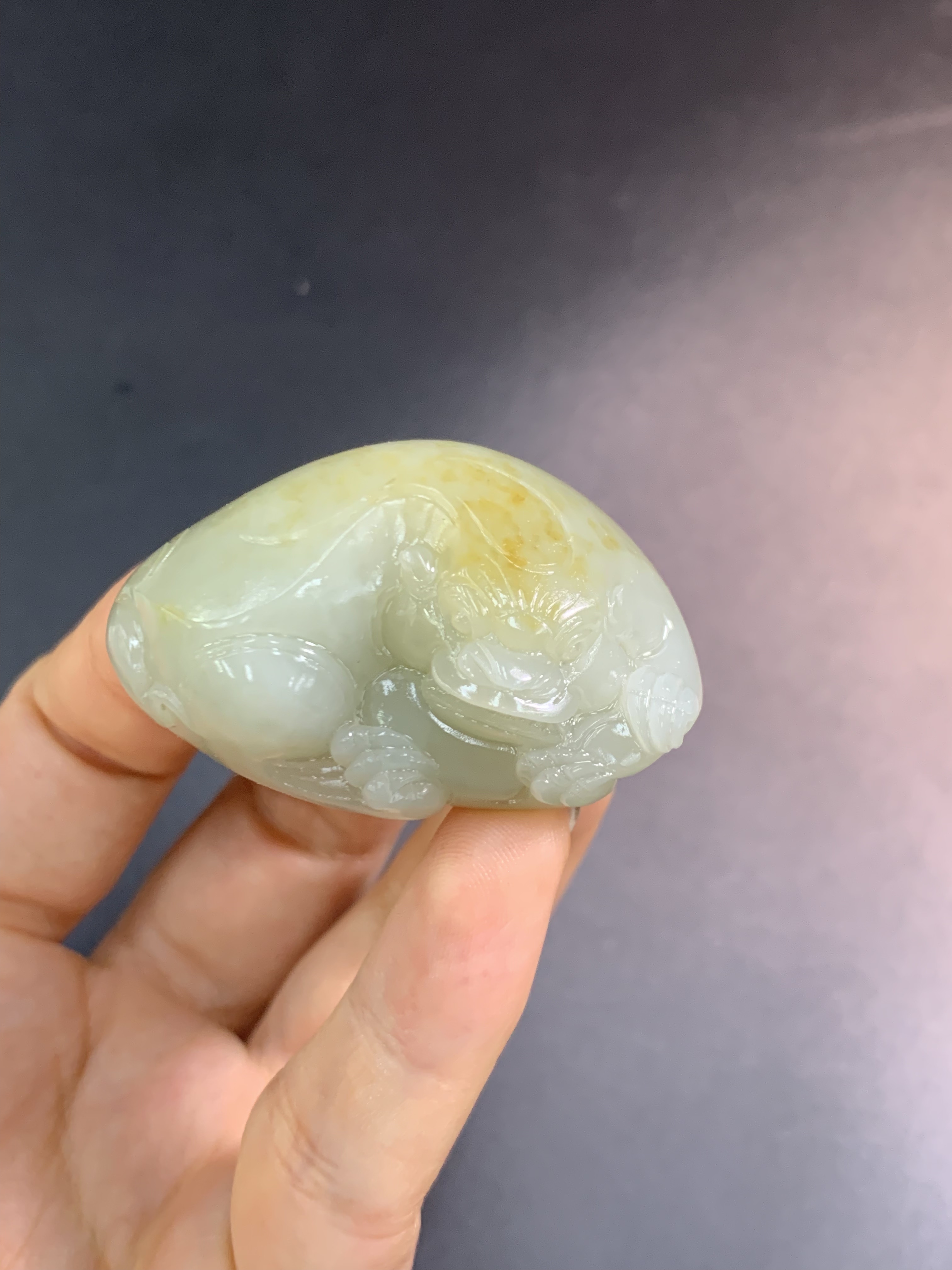 和田玉籽料貔貅挂件