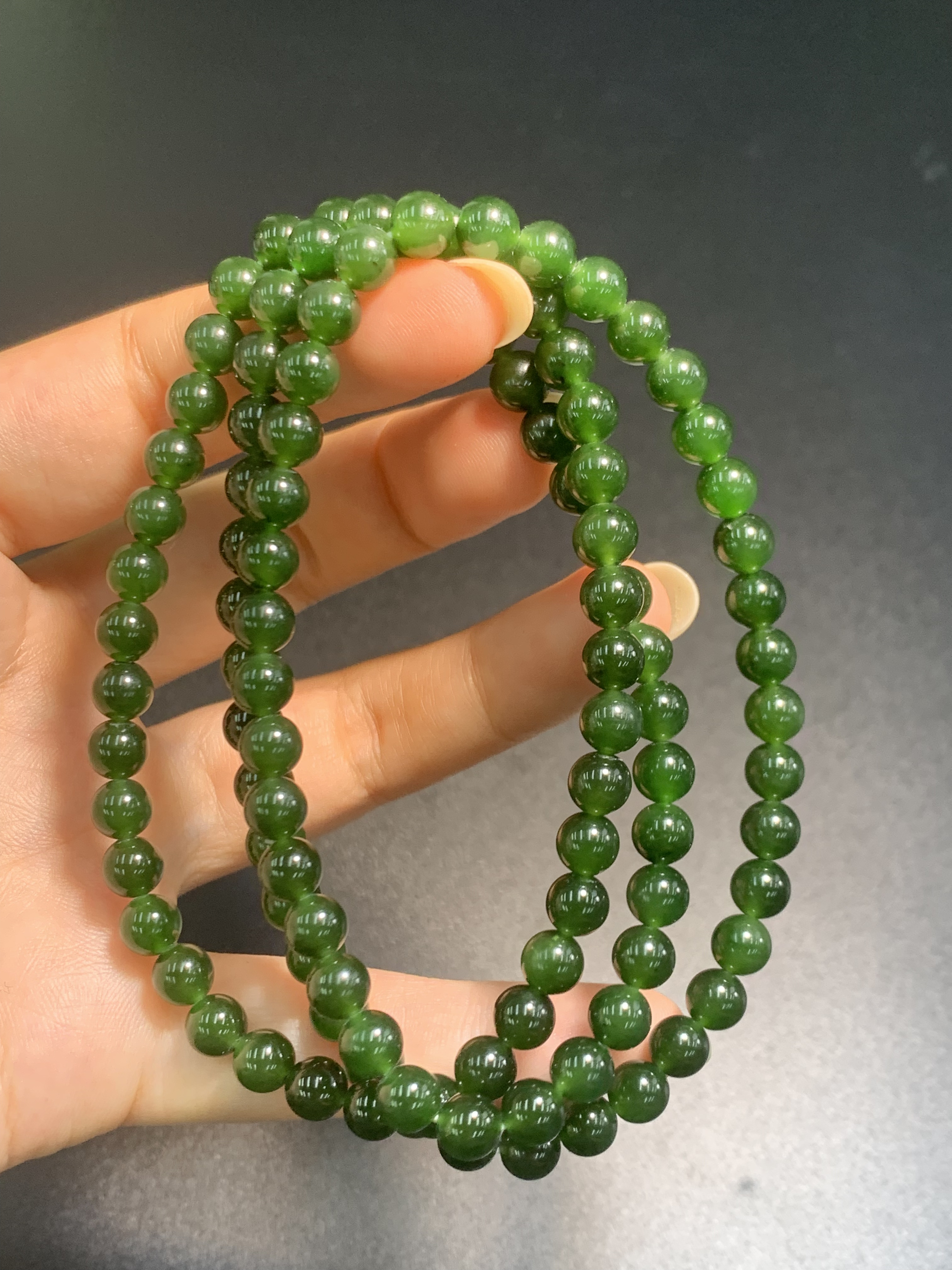 和田玉碧玉多圈手串