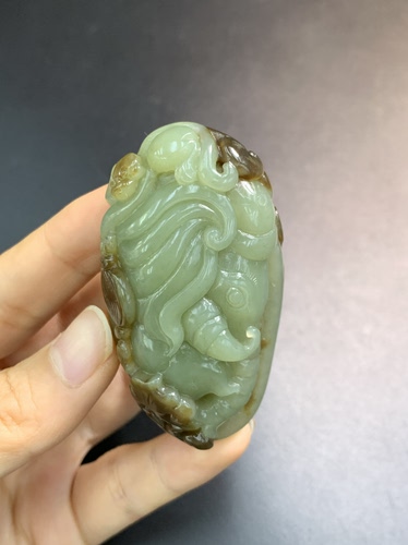 和田玉封侯拜相挂件