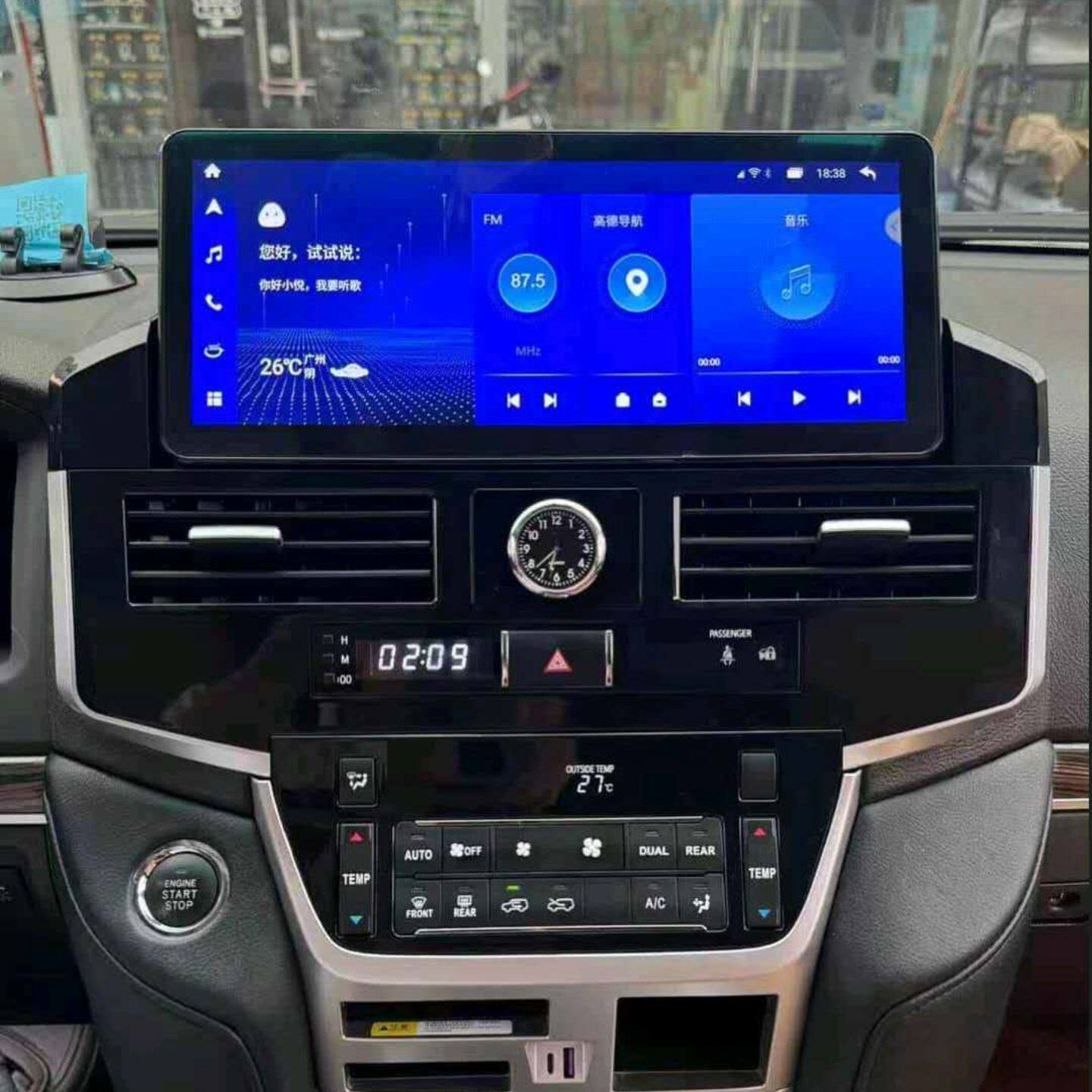 适用海外07-22年12.3寸Toyota Land Cruiser 200兰德酷路泽中控屏