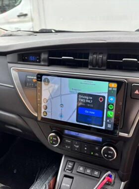 适用海外2013-2015年Toyota Auris E180右舵中控大屏Carplay导航