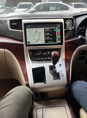 适用于11-14款埃尔法20系右舵安卓大屏车载导航中控Carplay影音