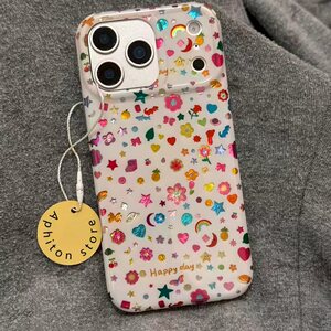 彩虹小图案适用苹果17promax冰川手机壳iPhone16/15/14/13pro小众创意AIR华为P70vivo小米15oppo11/12女款套