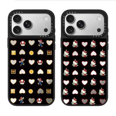 发财KT猫适用于苹果17promax镜面手机壳iPhone16/15/14pro个性创意16plus小众防摔14/13/12/11高级女款保护套