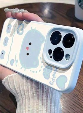 软萌猫咪适用苹果17/16promax精孔手机壳iPhone16pro新款15/14plus防摔13pro全包12pro防摔AIR硅胶软壳11女款