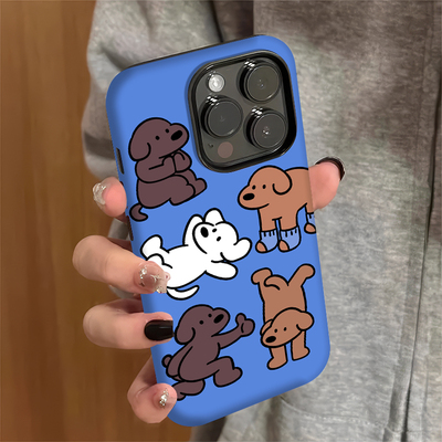 炫技小狗适用苹果17/16promax菲林二合一手机壳iPhoneAIR小众15/14/13pro创意vivo华为P70小米15oppo防摔保护