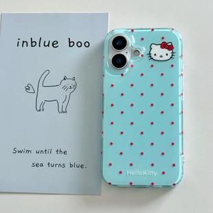 红波点小kt头适用苹果17promax大孔手机壳iPhone17pro双层16/15/14/13pro可爱卡通vivo华为P70小米17oppo女款