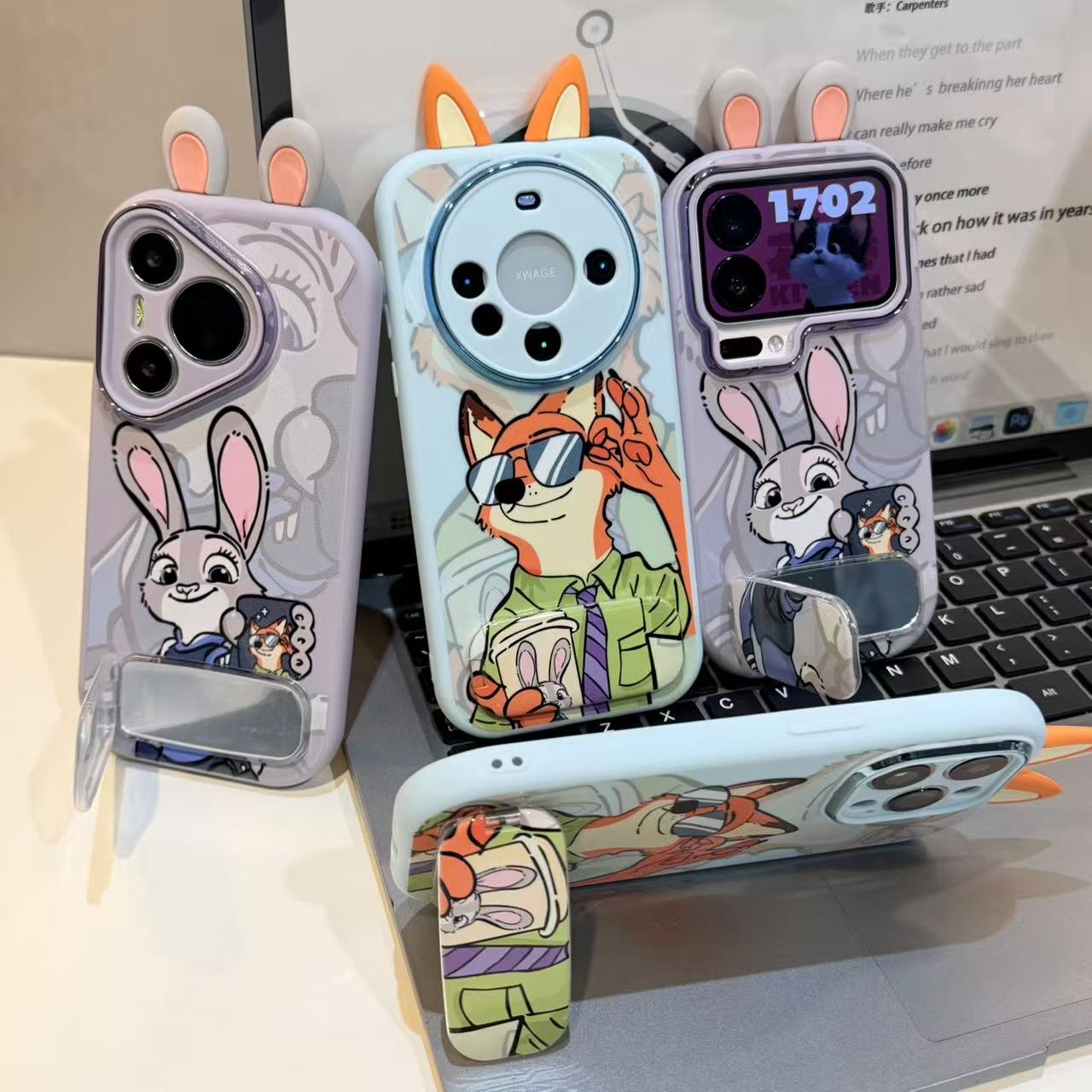 朱迪尼克耳朵支架适用苹果17/16promax精孔手机壳iPhone14/13/12/11全包防摔vivo华为p70小米17oppoAIR情侣套