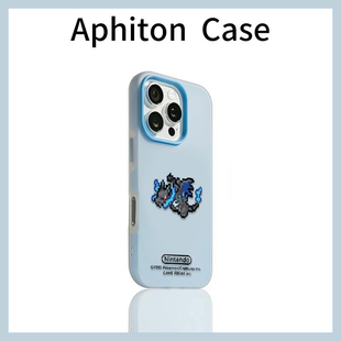 像素喷火龙适用苹果17promax果冻肤感二合一手机壳iPhone16/15/13pro小众创意AIR华为P70vivo小米15oppo潮款