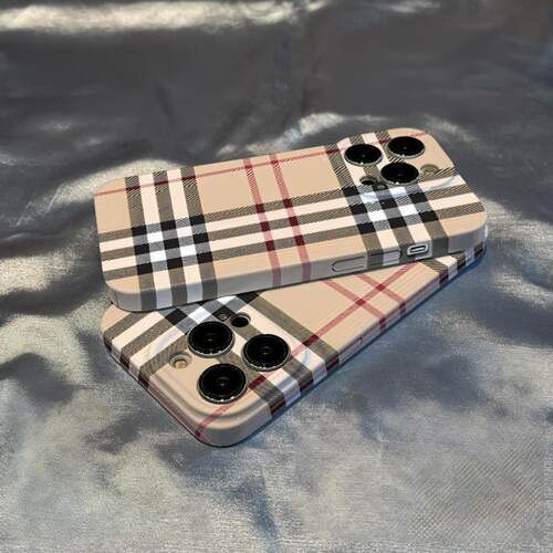简约格子纹适用iPhone16pro苹果16promax菲林手机壳16/15/14plus全包13/12/11华为P70vivo小米15oppo防摔保护