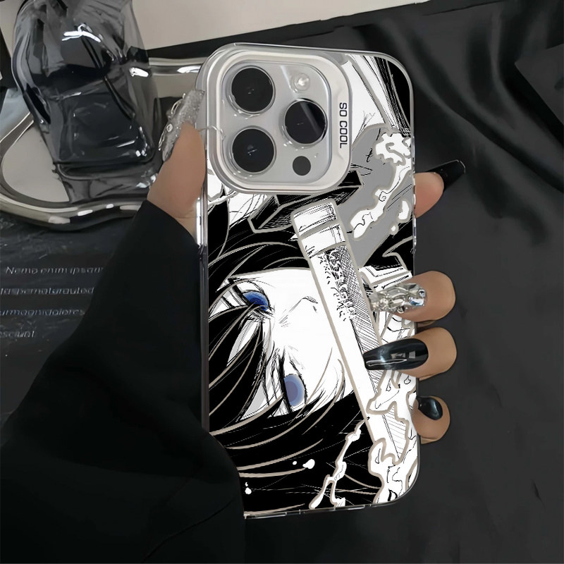 鬼灭富冈义勇适用苹果17promax元气手机壳iPhone17/16/15/14/13pro动漫卡通vivo华为P70小米17oppo磨砂彩银壳