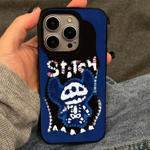 电击史迪仔适用iPhone16pro苹果17promax果冻手机壳13/14/15/16/17pro全包软套vivo华为P70小米17oppo潮男款