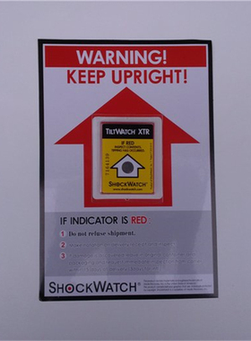 正品ShockWatch美国TILTWATCH XTR 防倾贴倾斜显示标签可开增票