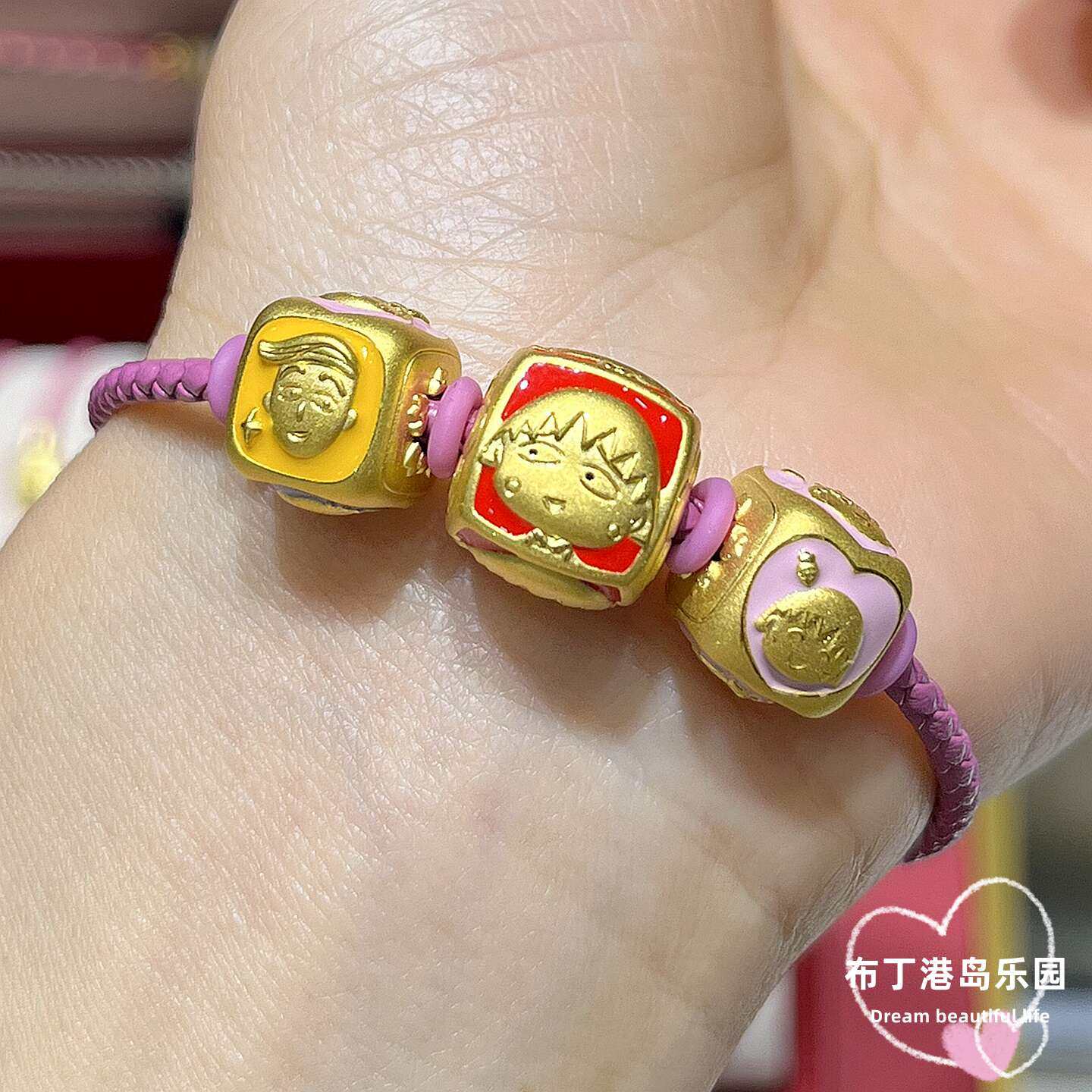 樱桃小丸子花轮小玉野口黄金骰子