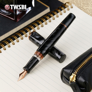 官方旗舰店twsbi三文堂新品Obsidian黑玛瑙古铜限量版大容量活塞上墨钢笔深邃黑曜石男女士高端商务送礼练字