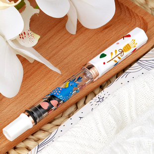 官方旗舰店twsbi三文堂ECO马年限定钢笔白色玫瑰金活塞吸墨男女士商务办公书法笔手绘图案大漆午马礼物新年