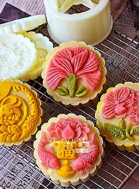 立体加厚锦鲤凤凰花样馒头模具