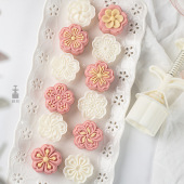 25g50g樱花绿豆糕月饼模具家用中式 糕点紫薯山药糕饼干馒头古风模