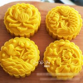 大月饼模具新品 手压200克150克mooncakemold 立体莲花游鱼加厚广式