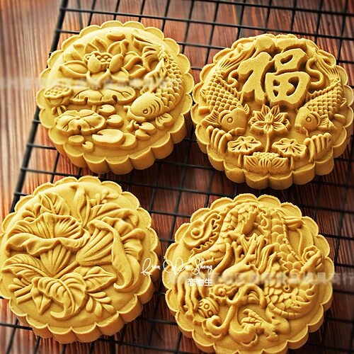 大号福字锦鲤祥龙馒头月饼模具