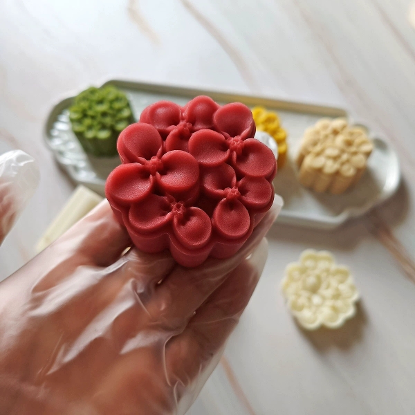 桂花酒酿绿豆糕模具 月饼模具75g宋韵糕点模具中式甜果子馒头模