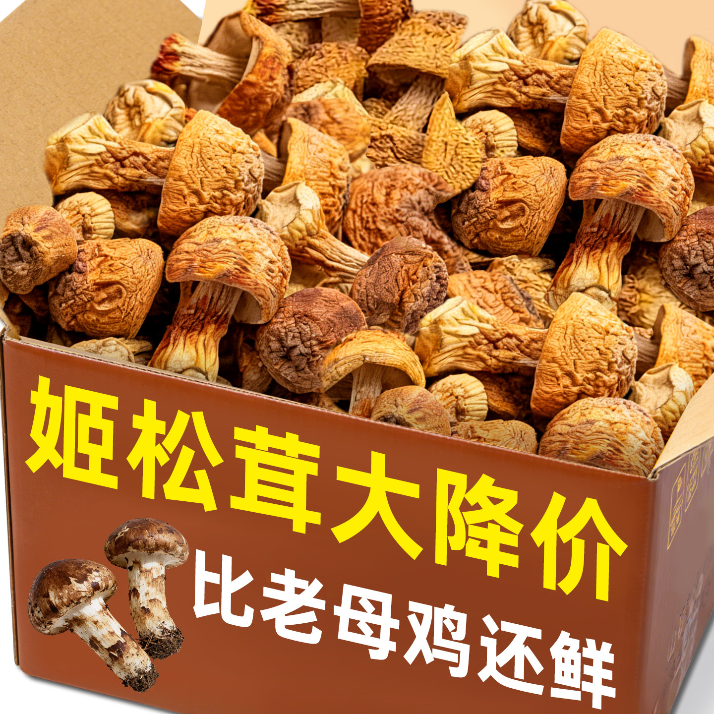 【年货】姬松茸新鲜干货特产级蘑菇炖汤炖鸡火锅食材净重无硫批发,粮油调味/速食/干货/烘焙,松茸/冻干松茸,淘宝优惠券,粉丝福利购,淘宝优惠卷